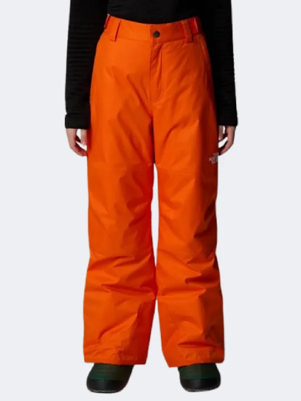 Men's pants for town trips-The North Face Freedom Insulated Boys Skiing Pant Orange