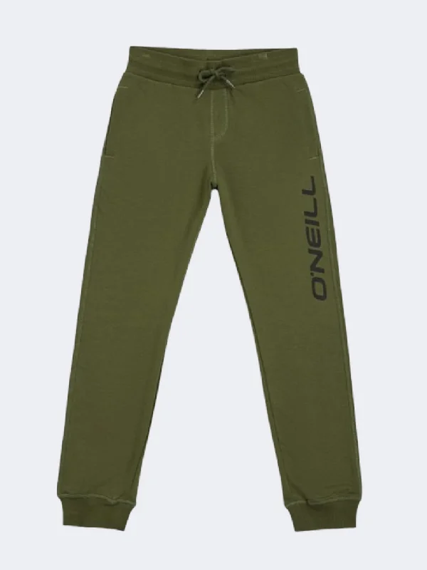 Men's pants with easy vibe-Oneill Logo Boys Lifestyle Pant Forest Night