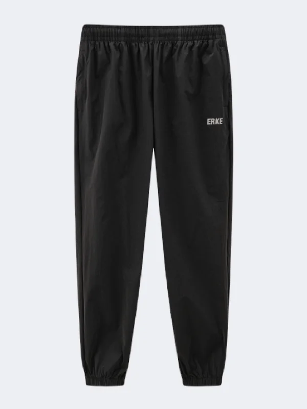 Men's pants for laid-back days-Erke Sports Cropped Men Lifestyle Pant Black