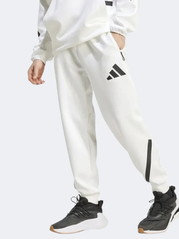 Men's pants for breezy nights-Adidas Z N E Men Sportswear Pant White