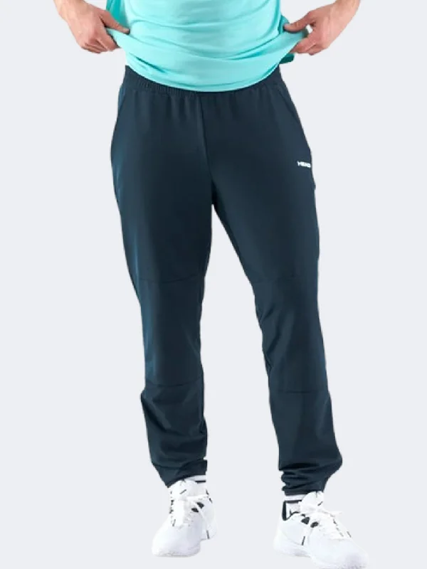 Men's pants with light texture-Head Breaker Men Tennis Pant Navy