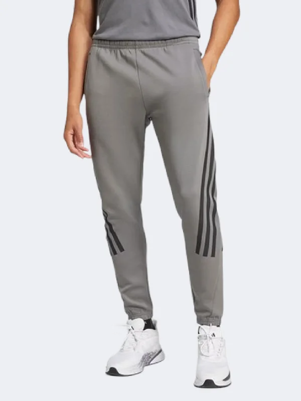 Men's pants with crisp fabric-Adidas Future Icons 3 Stripes Men sportswear Pant Grey Four