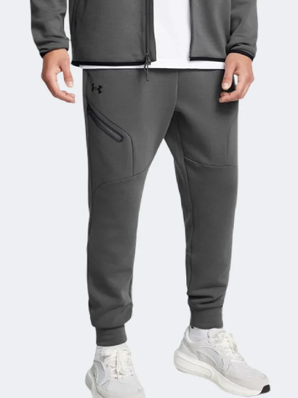 Men's pants with low-key tones-Under Armour Unstoppable Fleece Men Lifestyle Pant Castletrock/Black