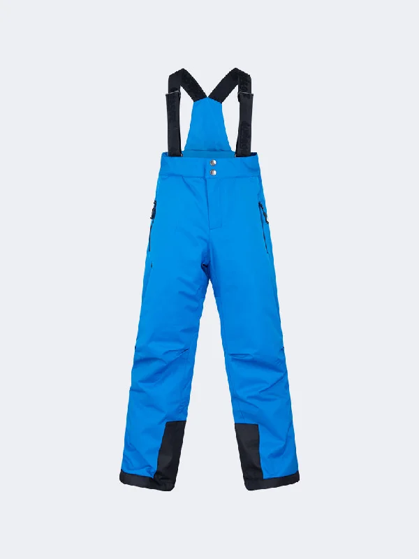 Men's pants with low-key design-Oil And Gaz Durable Kids Boys Skiing Pant Blue