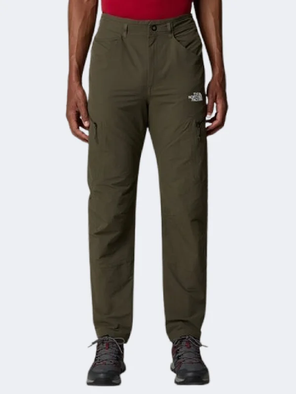 Men's pants with odd details-The North Face Exploration Regular Tapered Men Lifestyle Pant New Taupe Green