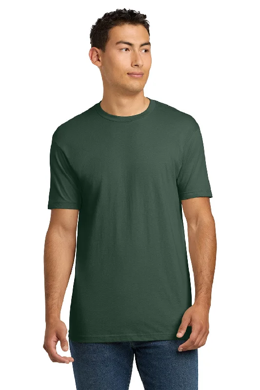 men’s classic v-neck short sleeve shirts -Next Level Mens Fine Jersey Short Sleeve Crewneck T-Shirt - Royal Pine Green