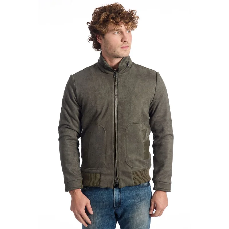 Men's windproof rain jackets-Roberto Pepe Luxury  Wool Men's Jacket