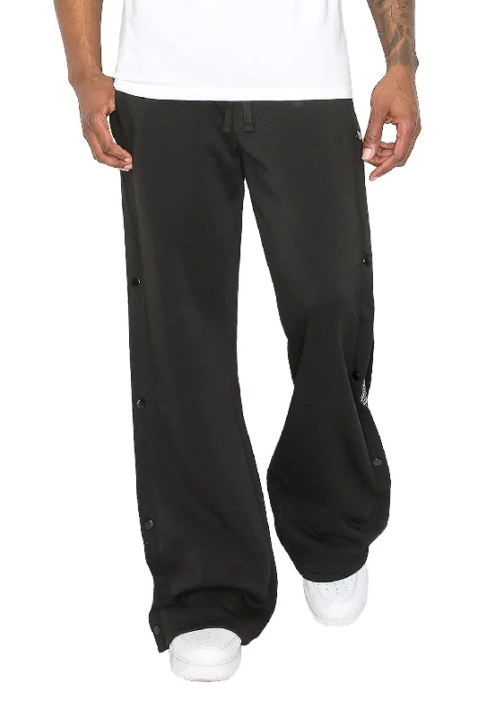 Men's pants for mellow nights-Men's Flared Bandana Fleece Sweat Pants