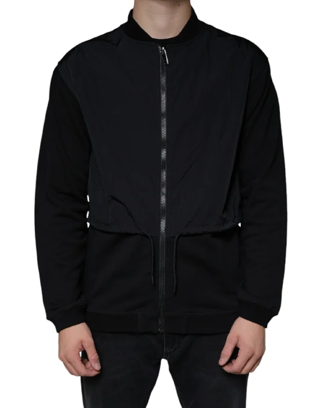 Men's alpine parka jackets-MSGM  Cotton Full Zip Bomber Long Sleeves Men's Jacket (Pre-Owned)