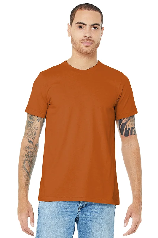 men’s versatile short sleeve t-shirts -Bella + Canvas Mens Jersey Short Sleeve Crewneck T-Shirt - Autumn Orange