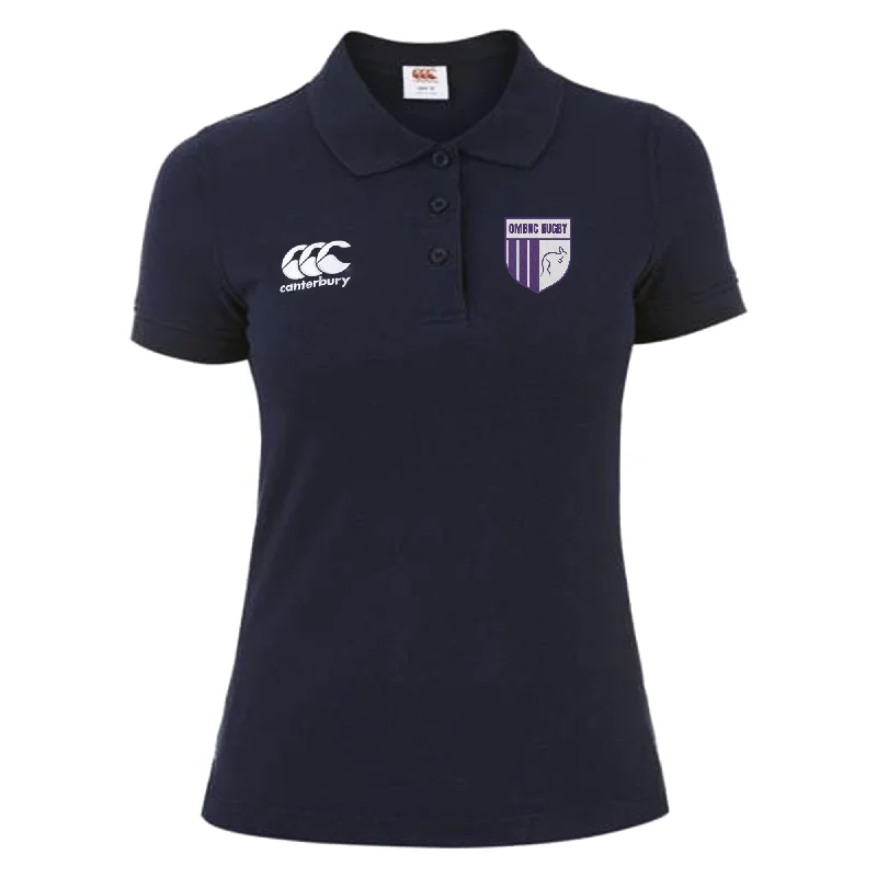 cool short sleeve shirts for outdoor activities -OMBAC Rugby Women's Waimak Polo by Canterbury