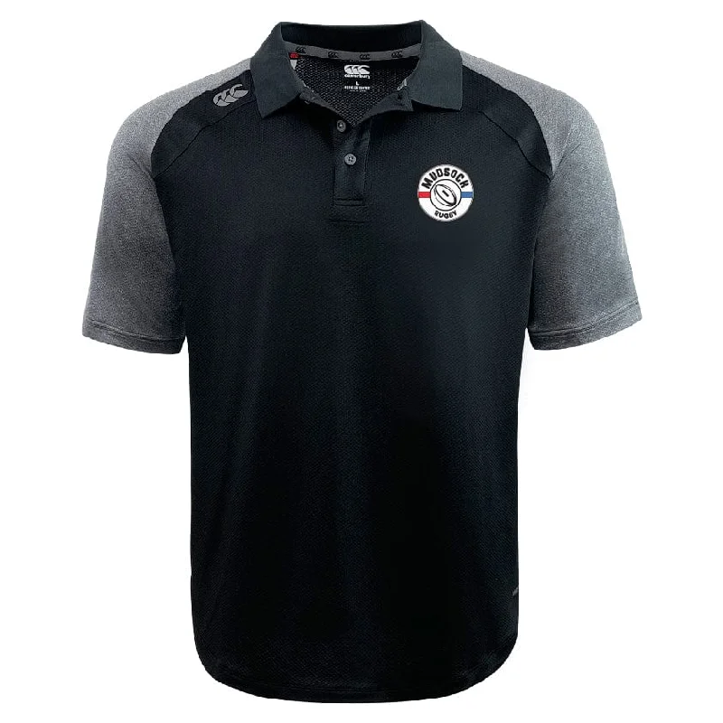 modern slim fit short sleeve shirts for men -Mudsock Rugby Elite Polo by Canterbury