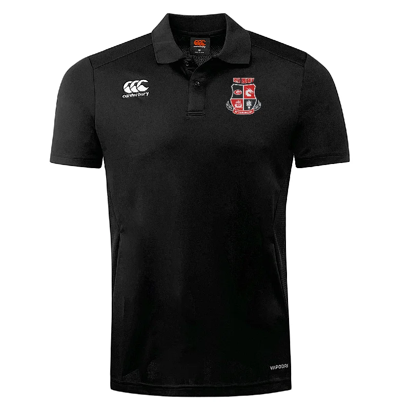 men’s comfortable and stylish short sleeve shirts -Rye High School 10 Year Club Dry Polo by Canterbury