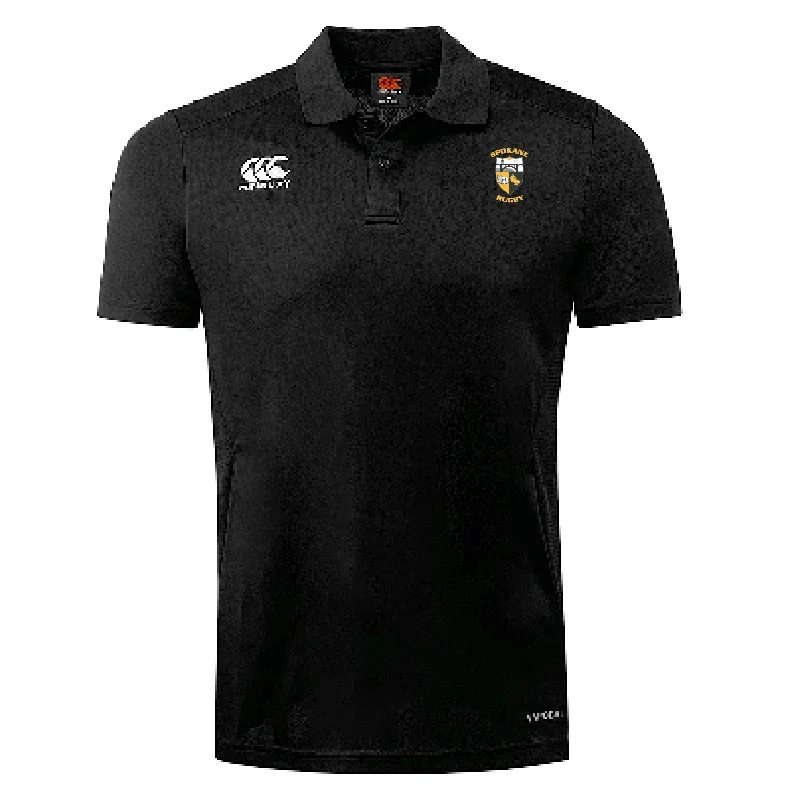 trendy summer short sleeve shirts for men -Spokane Rugby Club Dry Polo by Canterbury