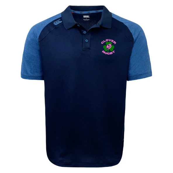 short sleeve shirts for men with minimal designs -Clover Girls Rugby Elite Polo by Canterbury