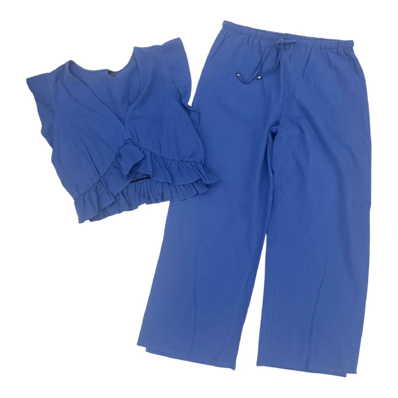 Men's pants with sharp cut-Pants Set 2Pc By Clothes Mentor In Blue, Size:Xl