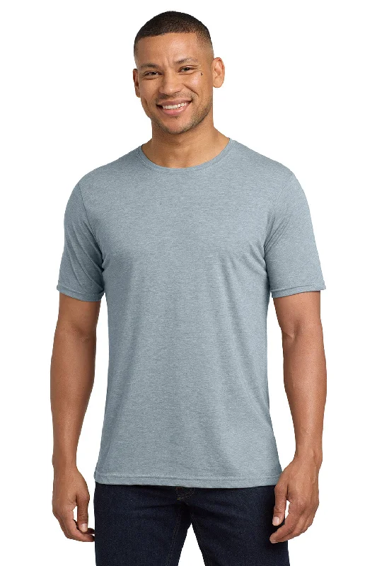 versatile short sleeve shirts for men’s casual wardrobe -Next Level Mens Jersey Short Sleeve Crewneck T-Shirt - Stonewashed Denim Blue