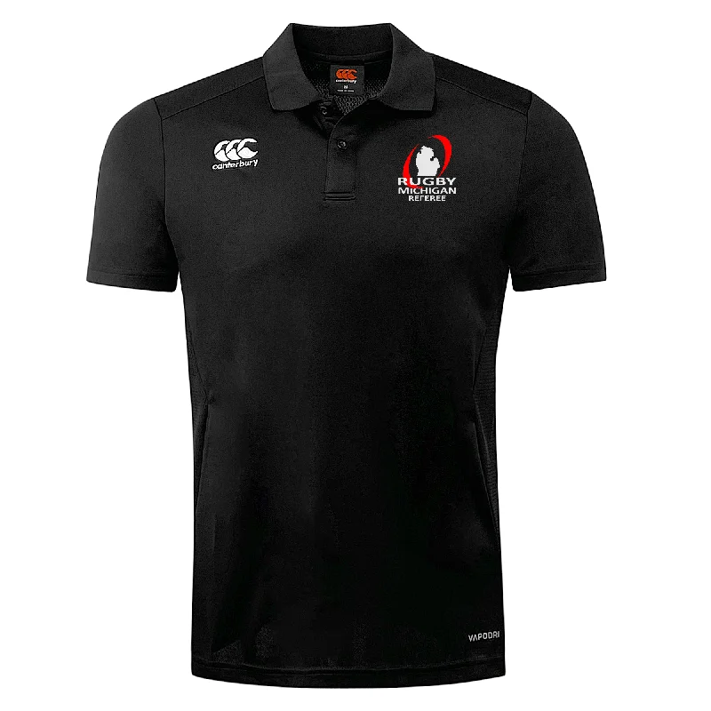 affordable and stylish short sleeve shirts -Rugby Michigan Referee Society Club Dry Polo by Canterbury