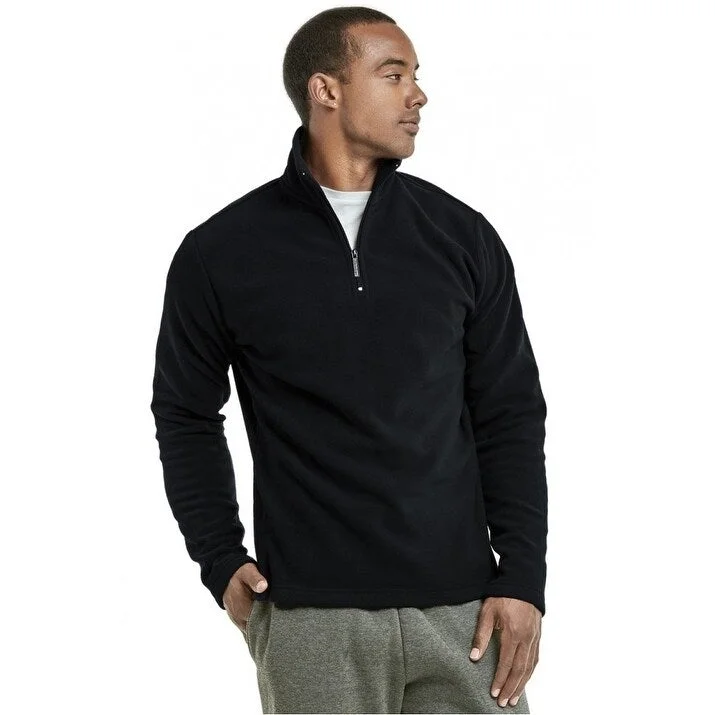 Men's alpine parka jackets-Men's Polar Fleece Quarter Pullover Jacket