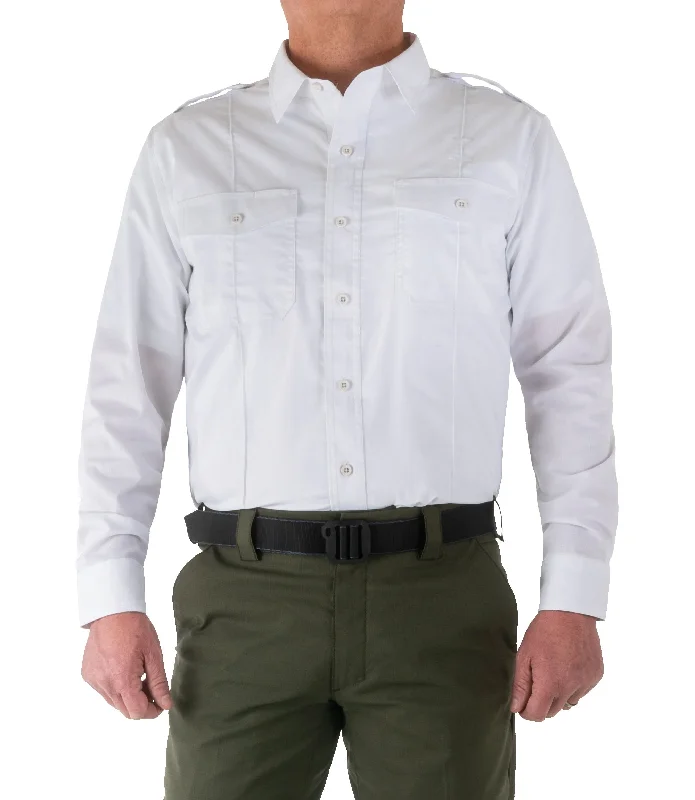 affordable men’s casual short sleeve shirts -Men's V2 PRO DUTY™ Uniform Shirt / White