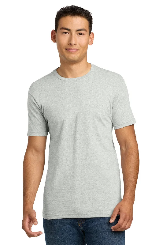 best short sleeve t-shirts for men’s fitness wear -Next Level Mens Fine Jersey Short Sleeve Crewneck T-Shirt - Oatmeal