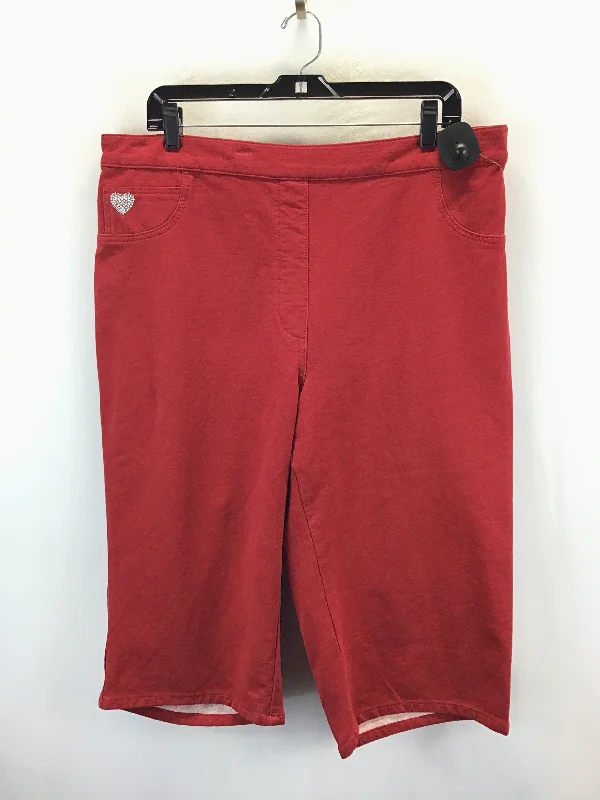 Men's pants for overnight trips-Pants Other By Clothes Mentor In Red, Size: 1x