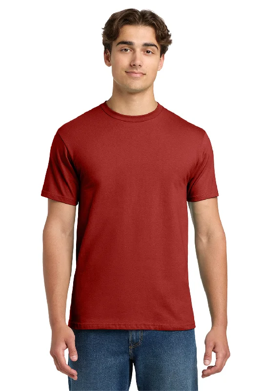 stylish short sleeve shirts for beach trips -Gildan Mens Hammer Short Sleeve Crewneck T-Shirt - Sport Scarlet Red