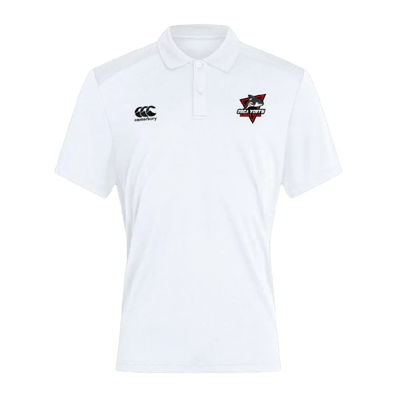 affordable short sleeve shirts for hot weather -Orca Youth Club Dry Polo by Canterbury