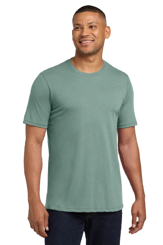 breathable short sleeve shirts for casual wear -Next Level Mens Jersey Short Sleeve Crewneck T-Shirt - Stonewashed Green