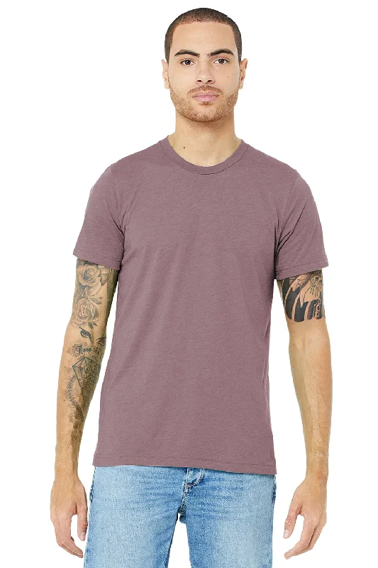 trendy summer short sleeve shirts with patterns -Bella + Canvas Mens Short Sleeve Crewneck T-Shirt - Orchid Purple