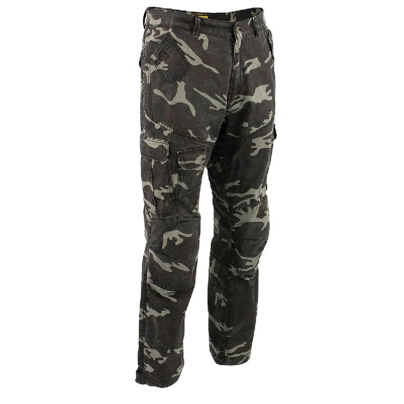 Men's pants for chilly days-Milwaukee Leather Men's Armored Camo Motorcycle Riding Jeans w/ Aramid Fibers MPM5592