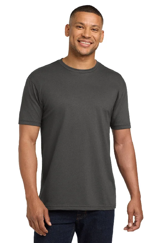 versatile short sleeve shirts for every occasion -Next Level Mens Sueded Jersey Short Sleeve Crewneck T-Shirt - Heavy Metal Grey