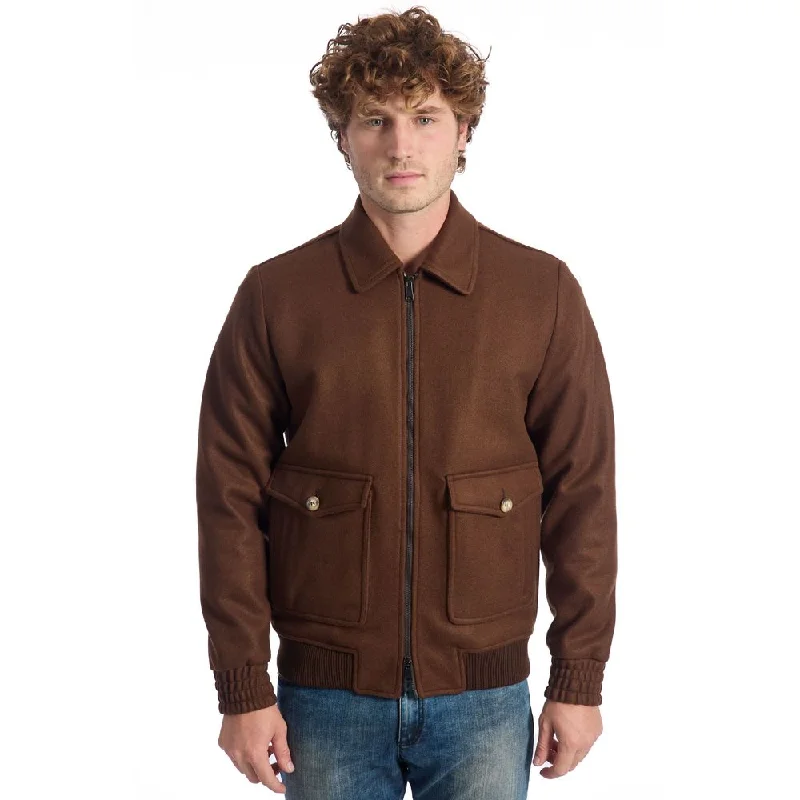 Men's soft fleece jackets-Roberto Pepe Luxury  Viscose Men's Jacket