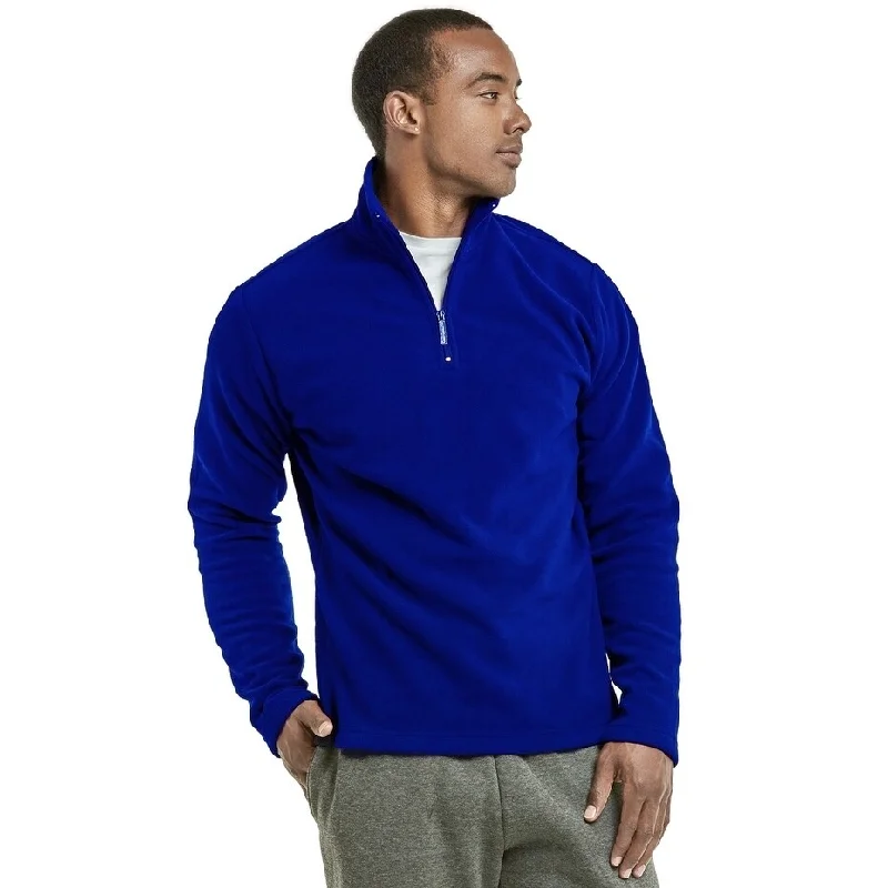 Men's modern trench jackets-Men's Polar Fleece Quarter Pullover Jacket