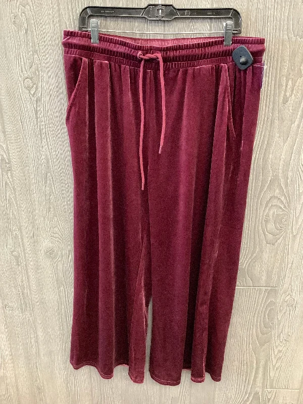 Men's pants for agility-Purple Pants Lounge Clothes Mentor, Size 2x