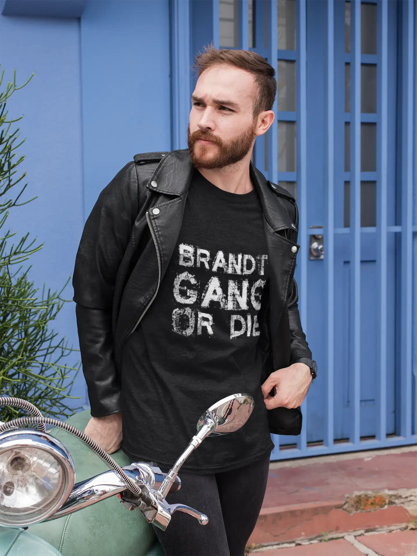 men’s long-lasting short sleeve t-shirts -BRANDT Family Gang Tshirt, Men's Tshirt, Black Tshirt, Gift T-shirt 00033