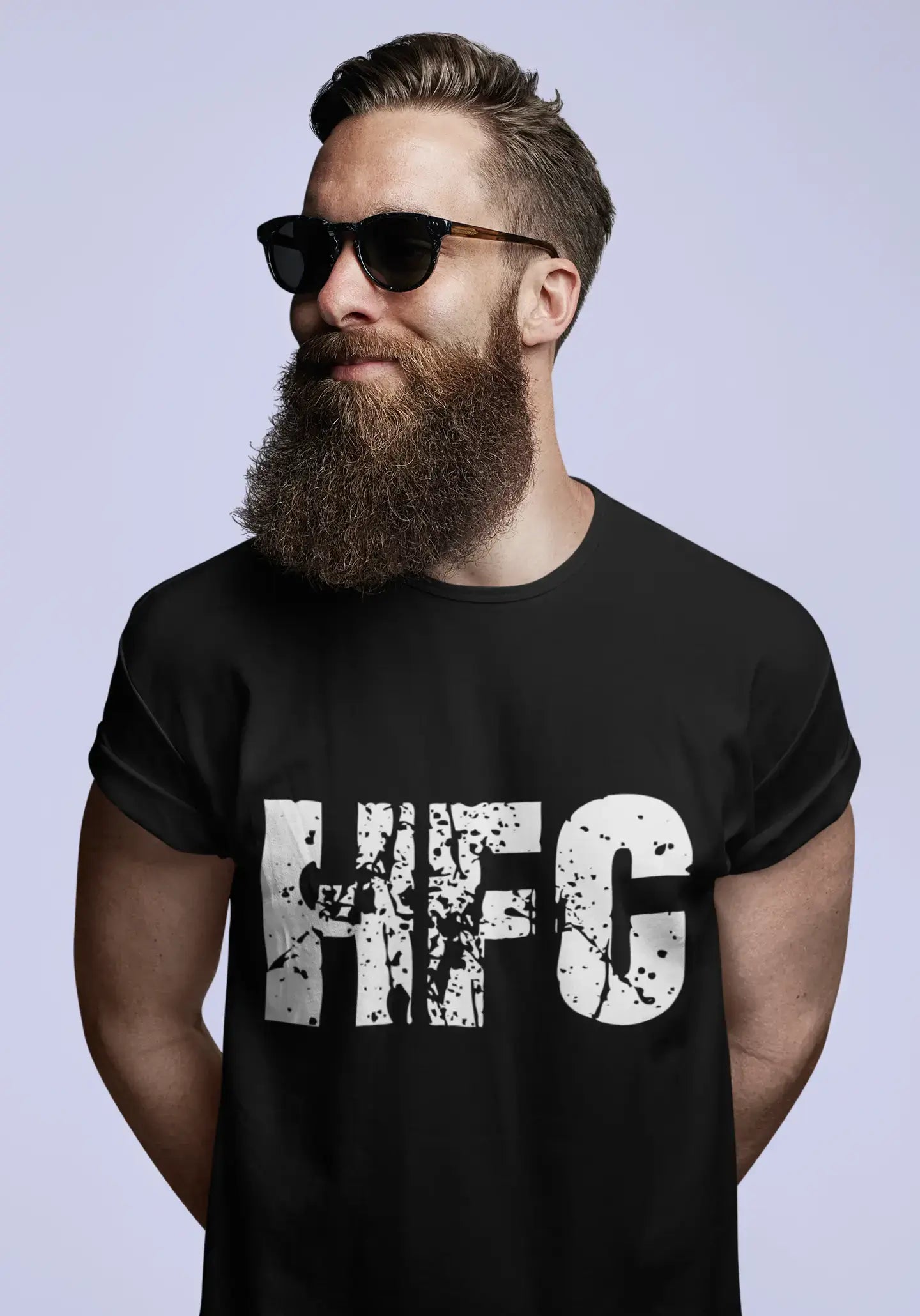 trendy short sleeve shirts for summer trips -hfc men t shirts,Short Sleeve,t shirts men,tee shirts for men,cotton,black , 3 letters