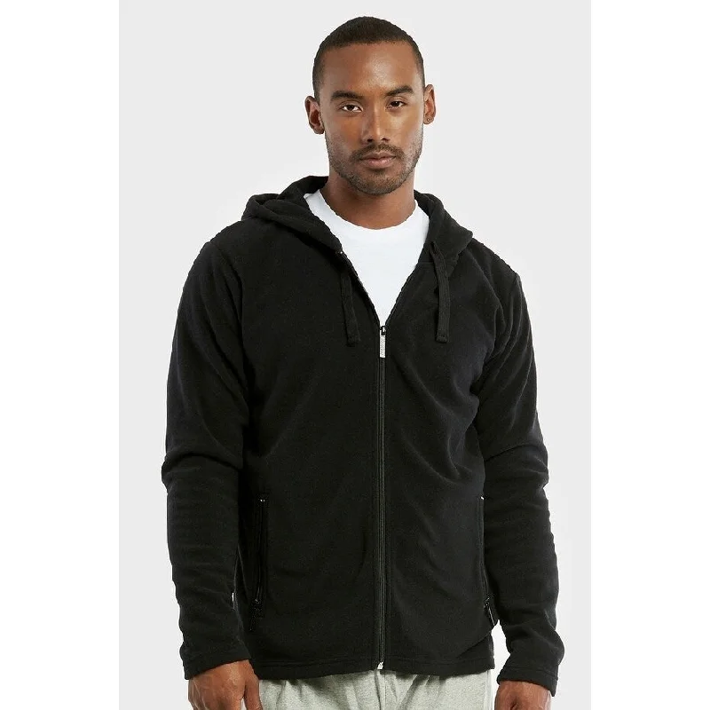 Men's refined trench jackets-Men's Polar Fleece Zipper Hoodie