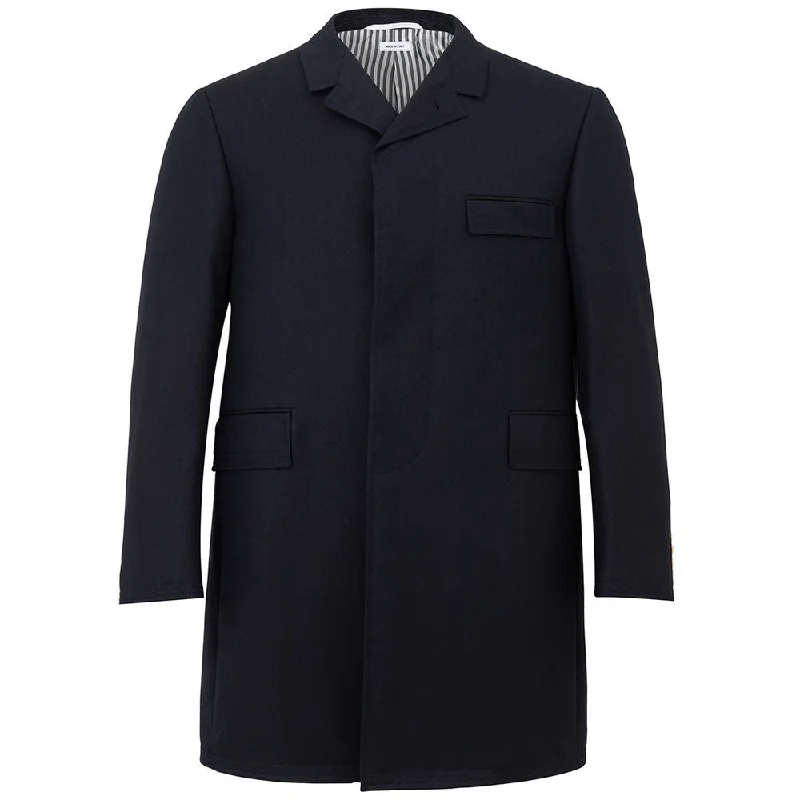 Men's soft fleece jackets-Thom e Elegant Wool Jacket in Signature Men's