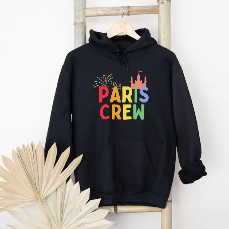 short sleeve shirts with unique designs for men -Paris Crew Family Matching Black Hoodies