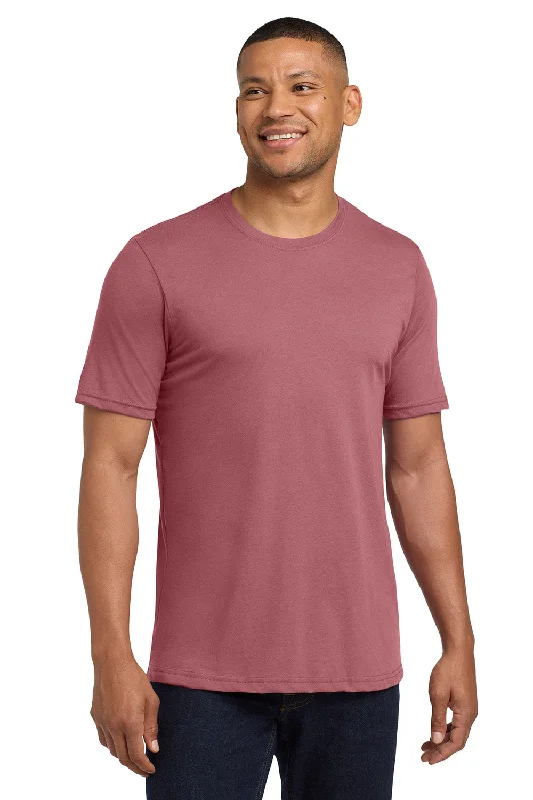 short sleeve shirts for men with minimal designs -Next Level Mens Jersey Short Sleeve Crewneck T-Shirt - Smoked Paprika Red