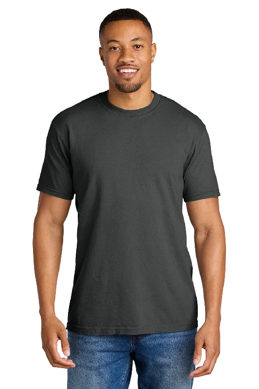 stylish short sleeve t-shirts for casual evenings -Comfort Colors Mens Short Sleeve Crewneck T-Shirt - Graphite Grey