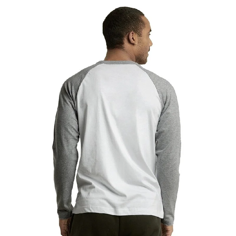 Men's hooded rain jackets-Men's Long Sleeve Baseball Tee