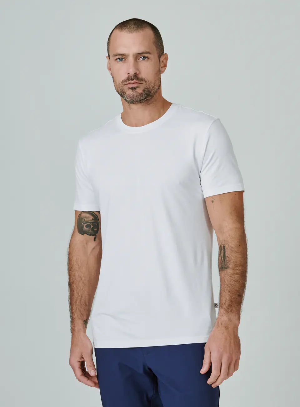 comfortable short sleeve t-shirts for all-day wear -Core Crew Neck Tee | White