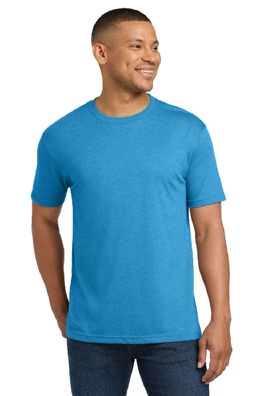 men’s lightweight short sleeve t-shirts -Next Level Mens Jersey Short Sleeve Crewneck T-Shirt - Vintage Turquoise Blue