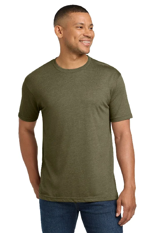 versatile short sleeve shirts for everyday use -Next Level Mens Jersey Short Sleeve Crewneck T-Shirt - Military Green