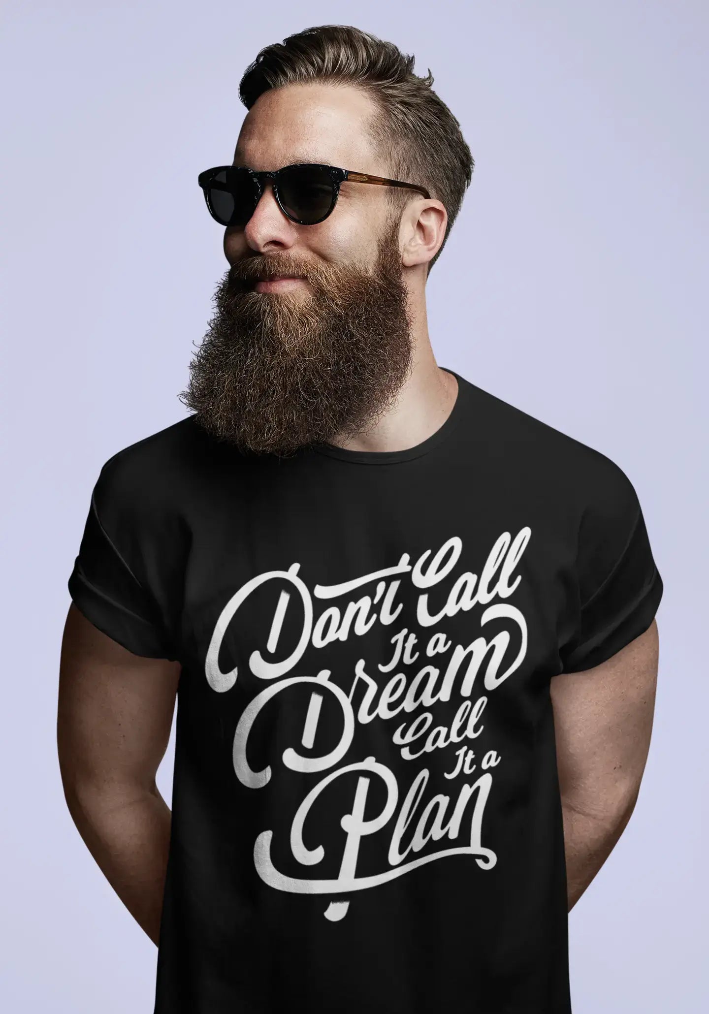 men’s classic printed short sleeve shirts -Men's T-Shirt Don't Call It Dream Vintage Cotton Motivational Birthday Gift