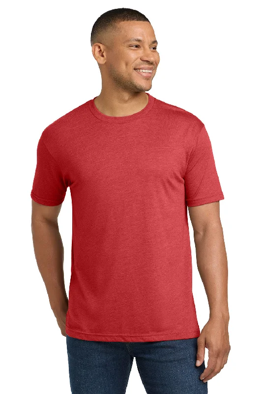 stylish short sleeve shirts with stripes -Next Level Mens Jersey Short Sleeve Crewneck T-Shirt - Vintage Red