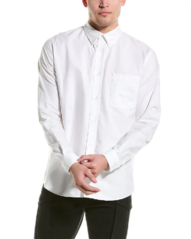 stylish short sleeve shirts with stripes -The Kooples mens  Shirt, m, White