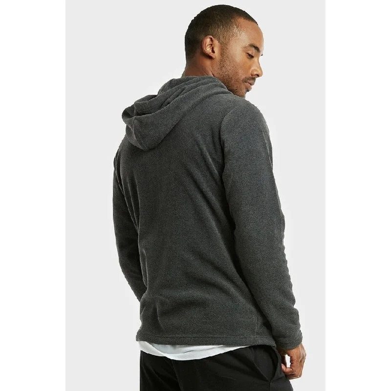 Men's textured quilted jackets-Men's Polar Fleece Zipper Hoodie